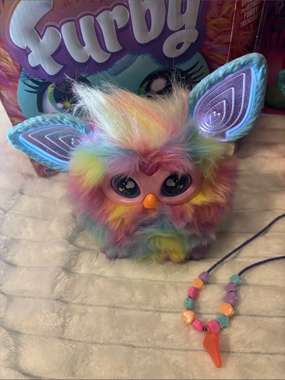 Hasbro 2023 Furby Coral 15 Fashion Accessories, Interactive Two Plush Toys